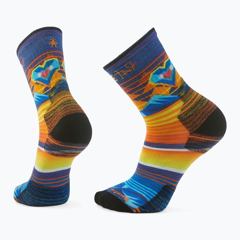 Smartwool Hike Targeted Cushion Open Hearts Print Crew calzini multicolore