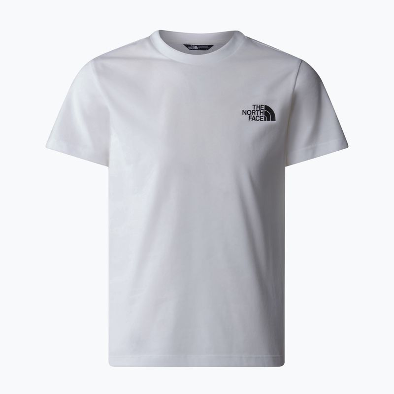 Maglietta The North Face Teen Simple Dome Tee bianca per bambini 4