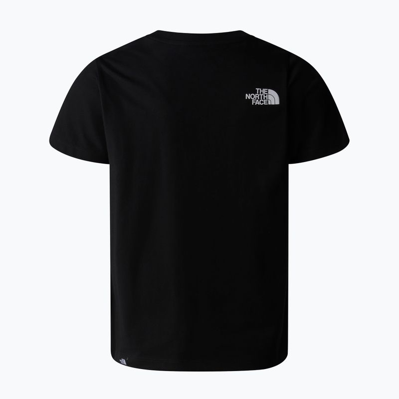 Maglietta The North Face Teen Simple Dome Tee nera da bambino 5