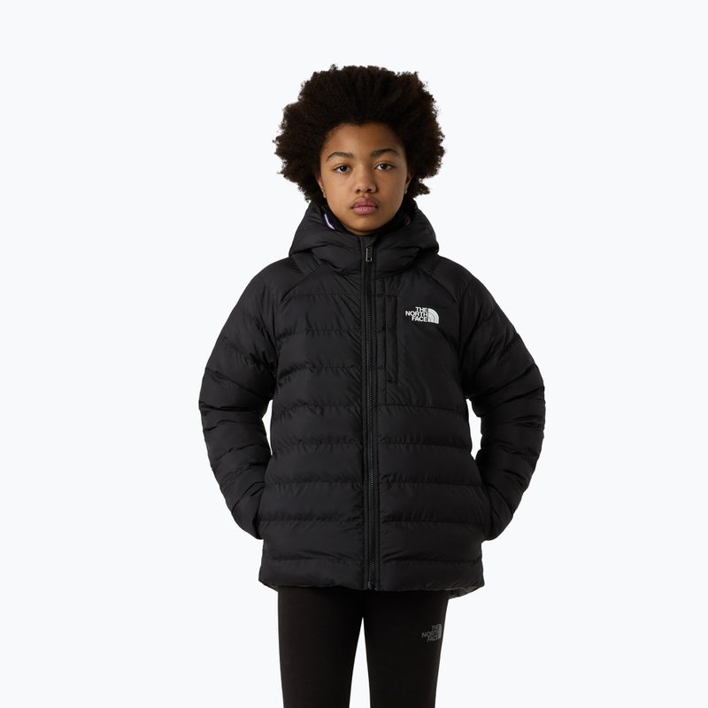 Giacca a piumino per bambini The North Face Reversible Perrito Hooded nero/perla fumé