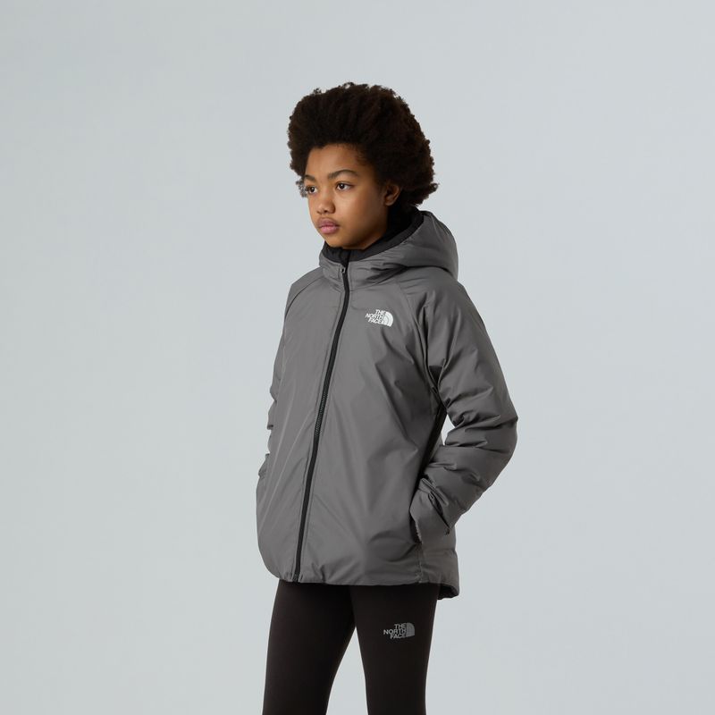 Giacca a piumino per bambini The North Face Reversible Perrito Hooded nero/perla fumé 5
