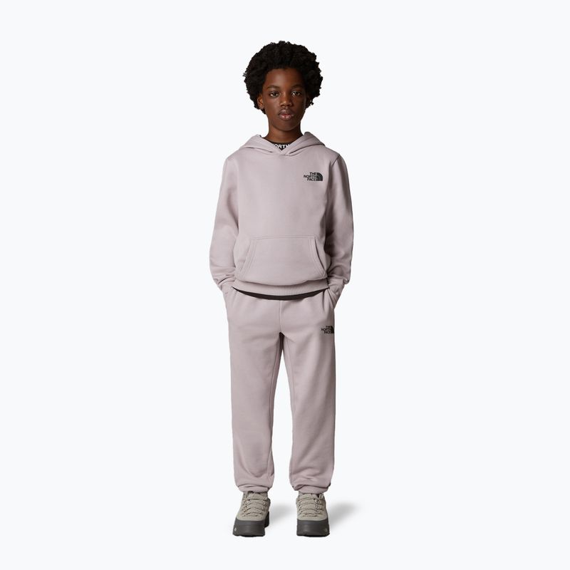 Felpa da bambino The North Face Teen Simple Dome Hoodie grigio pietra di luna 2
