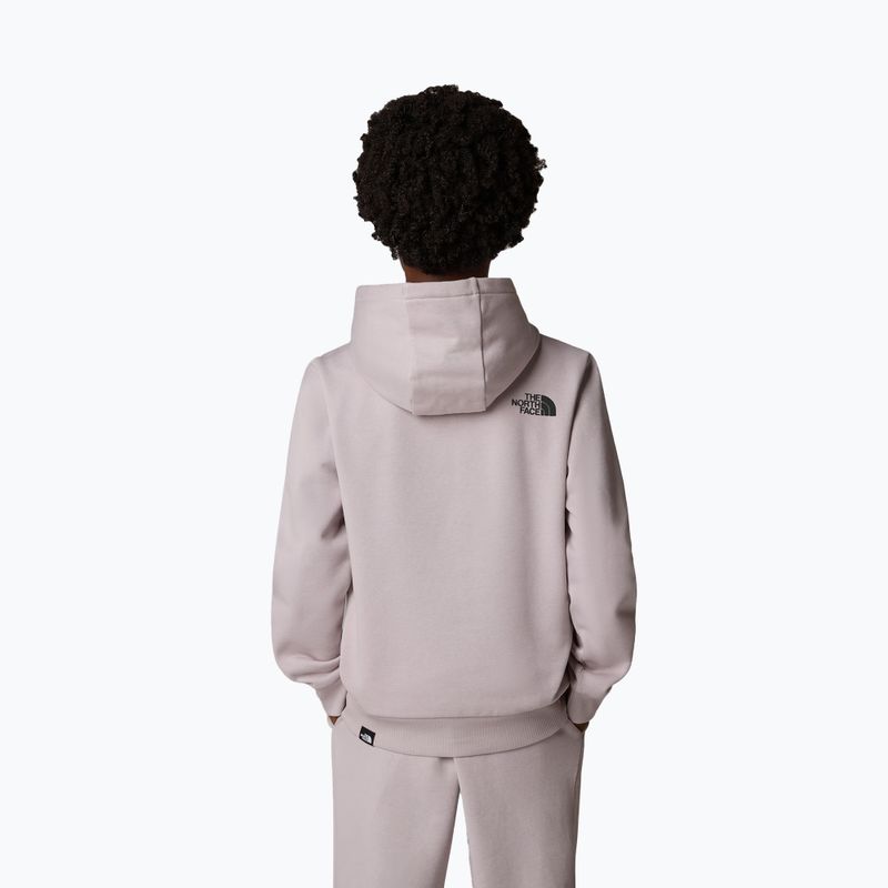 Felpa da bambino The North Face Teen Simple Dome Hoodie grigio pietra di luna 3
