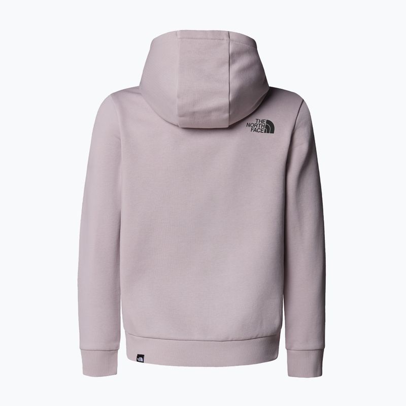 Felpa da bambino The North Face Teen Simple Dome Hoodie grigio pietra di luna 5