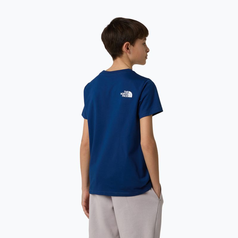 Maglietta da bambino The North Face Easy Tee estate blu 3