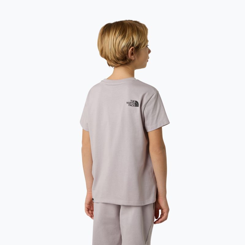 Maglietta da bambino The North Face Teen Simple Dome Tee grigio pietra di luna 3