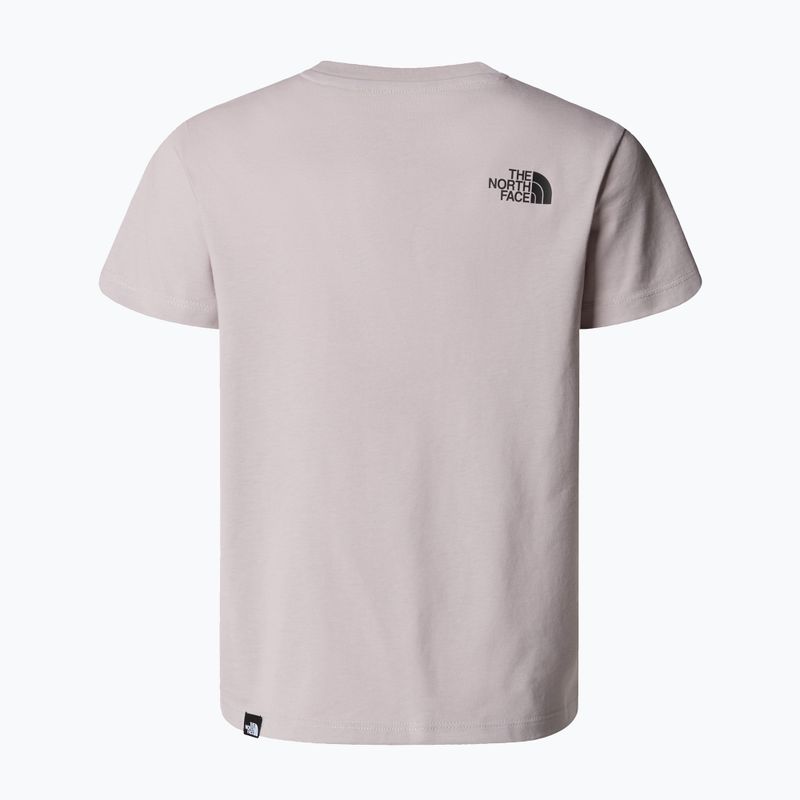 Maglietta da bambino The North Face Teen Simple Dome Tee grigio pietra di luna 2