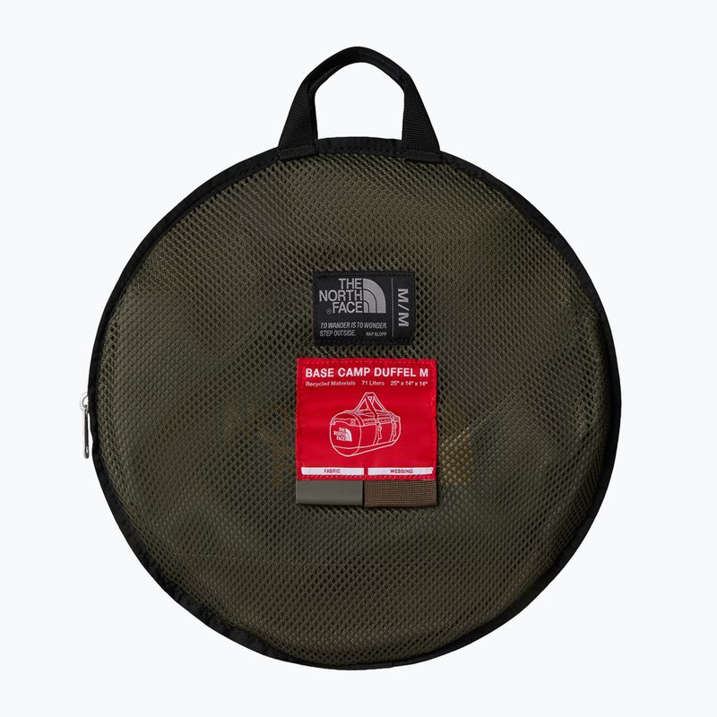 The North Face Base Camp Duffel M 71 l nuova borsa da viaggio taupe green/smokey brown/utility brown 3