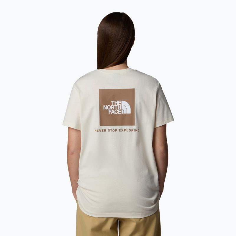 The North Face donna Box Nse Relaxed Tee bianco dune/latt camicia 3