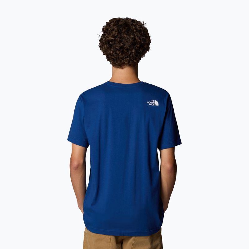 Maglietta The North Face Mountain Line Tee estate uomo blu 3