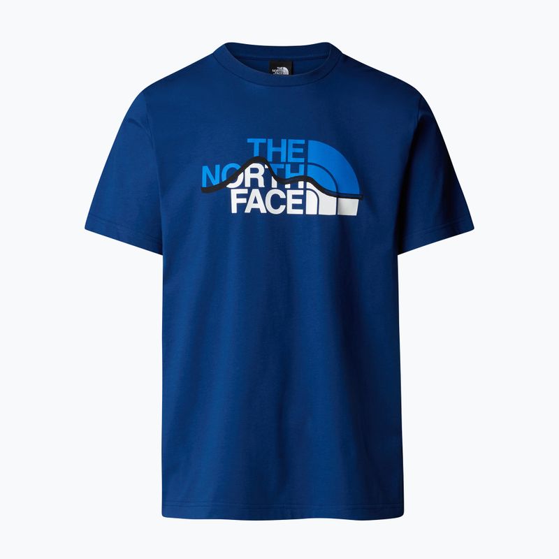 Maglietta The North Face Mountain Line Tee estate uomo blu 4