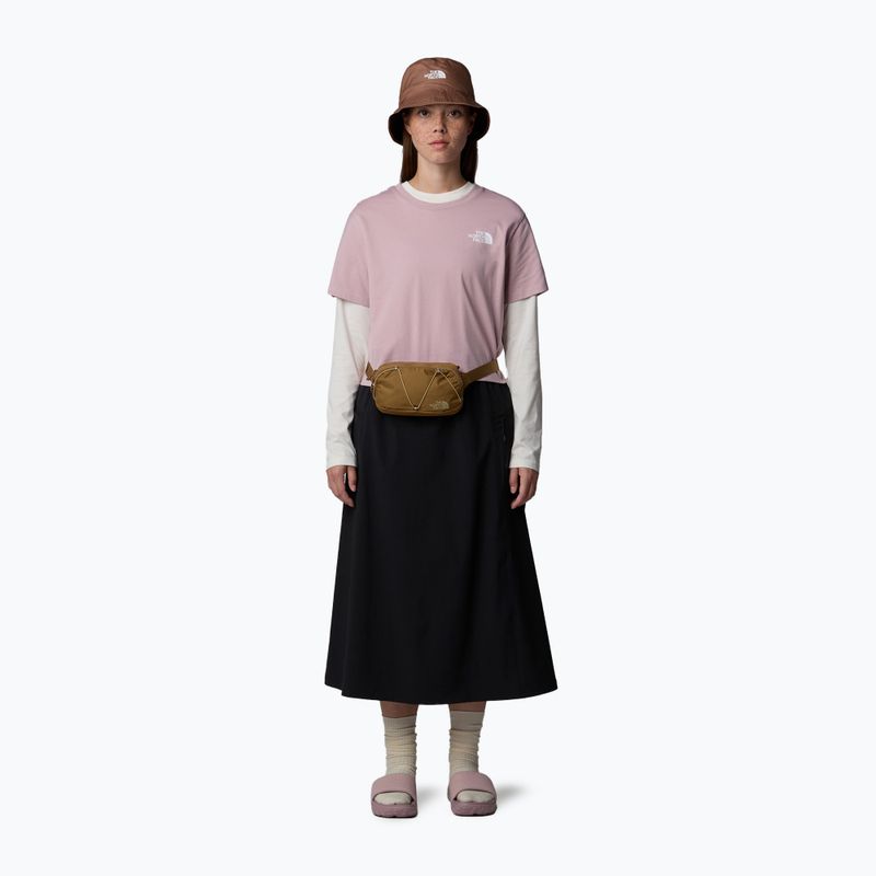 Maglietta da donna The North Face Simple Dome Cropped Slim Tee rosa metallizzato 2
