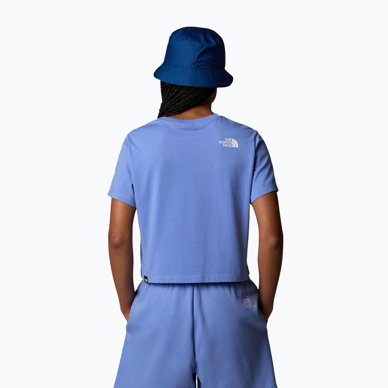 T-shirt donna The North Face Simple Dome Cropped Slim Tee blu virtuale 3