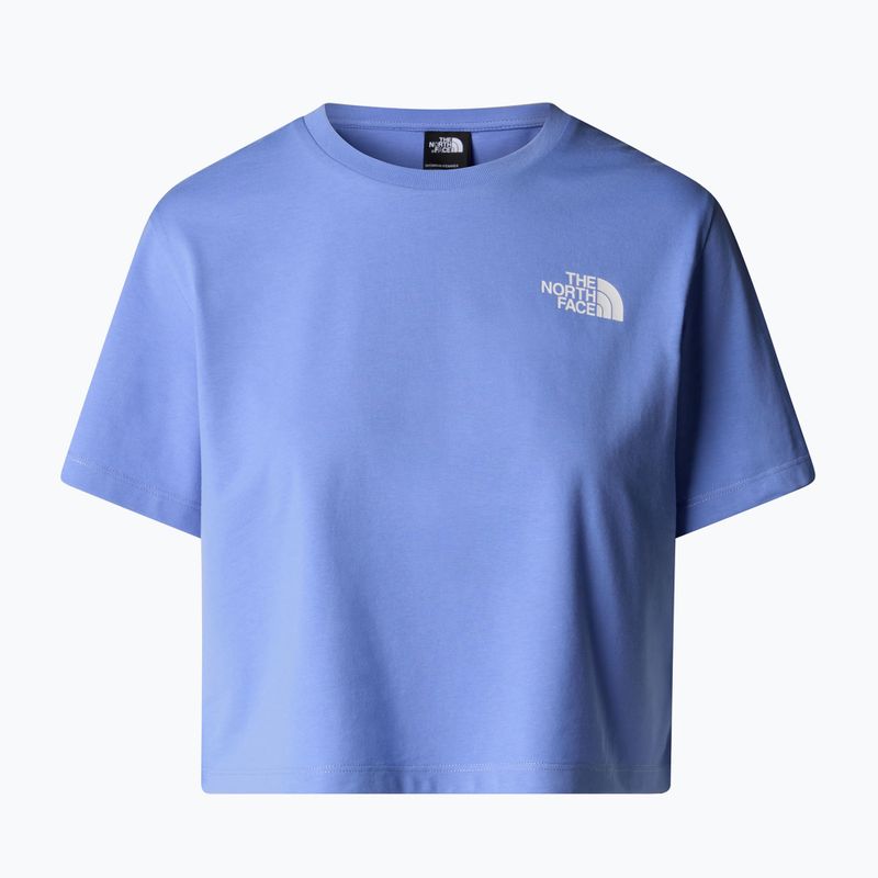 T-shirt donna The North Face Simple Dome Cropped Slim Tee blu virtuale 4