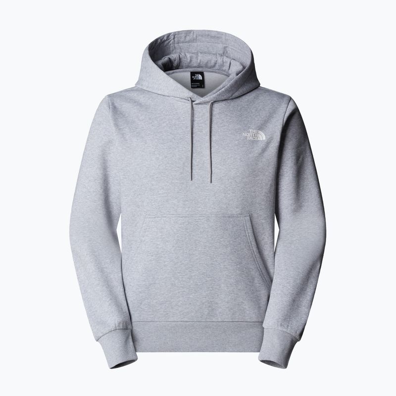 Felpa uomo The North Face Simple Dome Hoodie tnf grigio medio heather 4