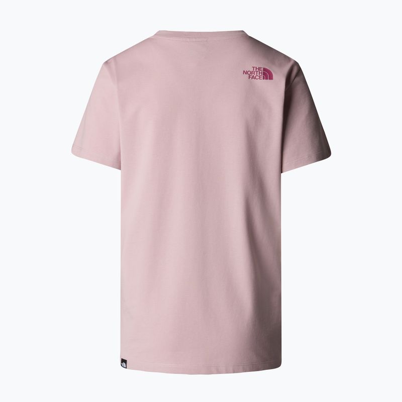 Maglietta The North Face donna Relaxed Easy Tee rosa metallizzato/bacche di vetro 5