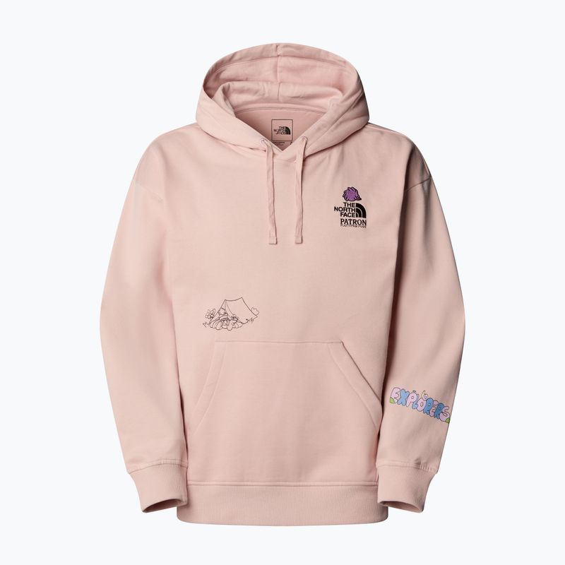 The North Face Mountain Cleanup Felpa con cappuccio rosa muschio 4