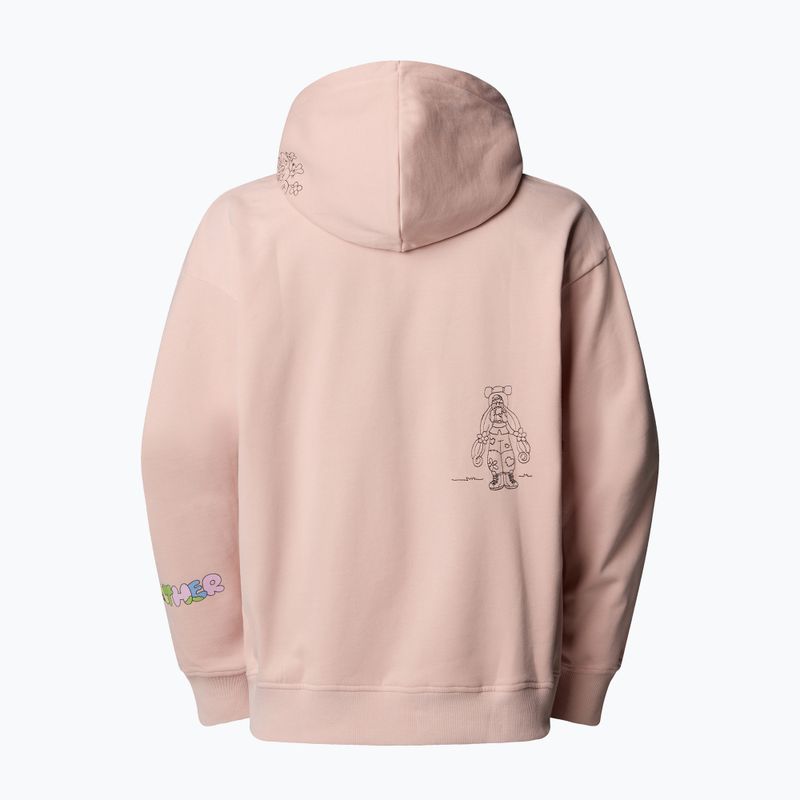 The North Face Mountain Cleanup Felpa con cappuccio rosa muschio 5