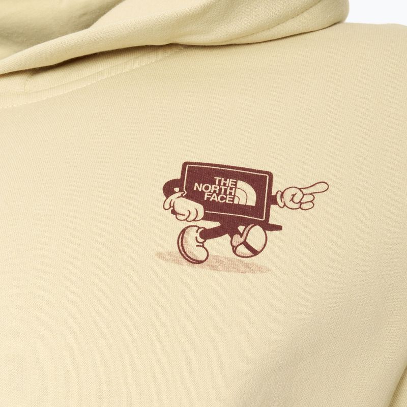 Felpa con cappuccio The North Face Cartoon Logo Relaxed Hoodie gravel 3