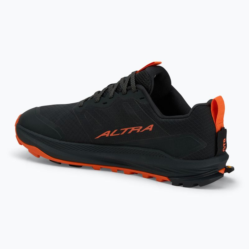 Scarpe da corsa Altra Lone Peak 9+ da uomo, nero/arancio 3