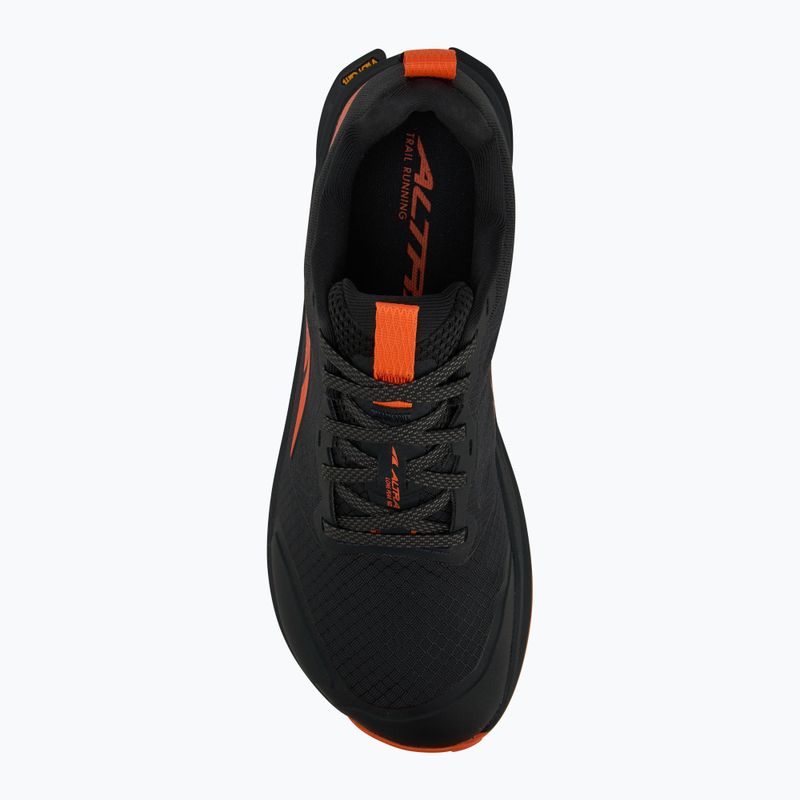Scarpe da corsa Altra Lone Peak 9+ da uomo, nero/arancio 5