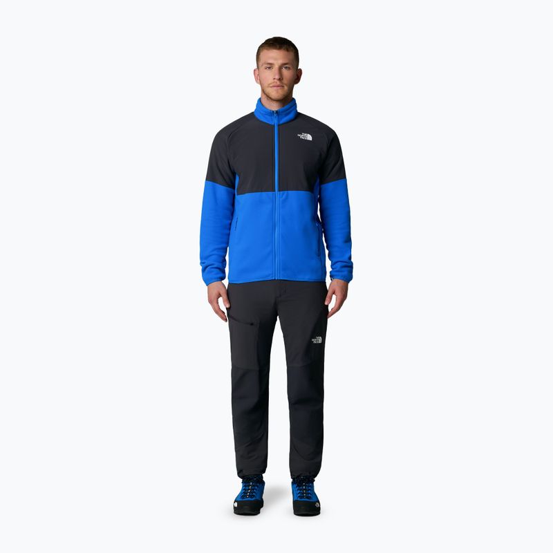 Felpa The North Face Glacier Heavyweight Full Zip da uomo blu eroe/grigio asfalto/nero tnf 2