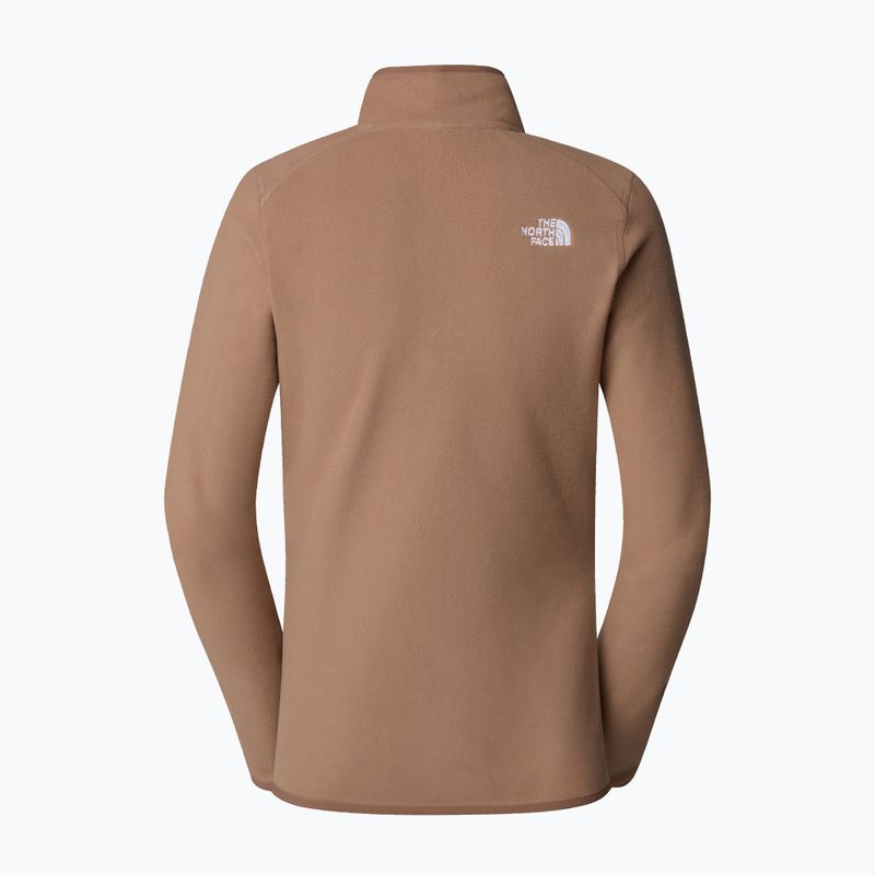 Felpa The North Face donna 100 Glacier 1/4 Zip latte 5