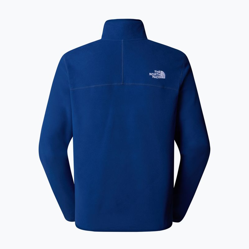 Felpa da uomo The North Face 100 Glacier 1/4 Zip estate blu 5