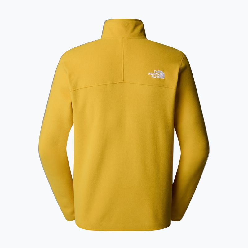 Felpa The North Face 100 Glacier 1/4 Zip turmeric da uomo 5