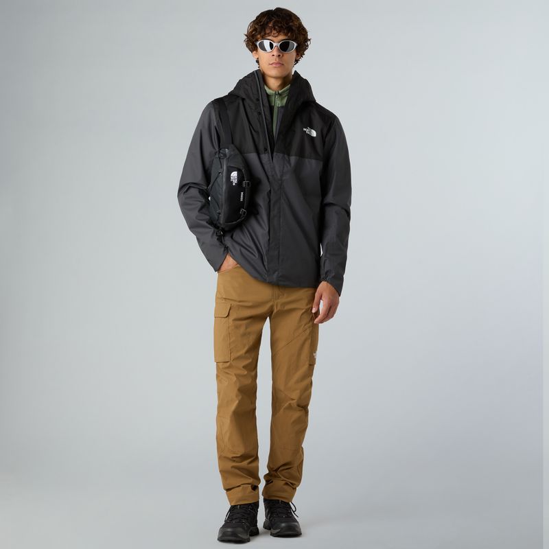 Giacca antipioggia da uomo The North Face Quest Zip-In grigio asfalto/nero 2