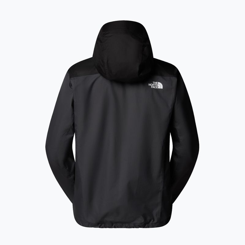Giacca antipioggia da uomo The North Face Quest Zip-In grigio asfalto/nero 6