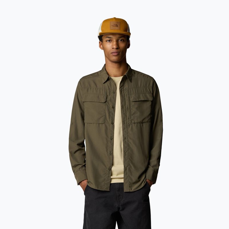 Camicia da uomo The North Face Sequoia new taupe green 4