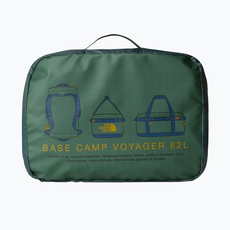 Borsa da viaggio The North Face Base Camp Voyager Duffel 62 l verde anatra/blu scuro 4