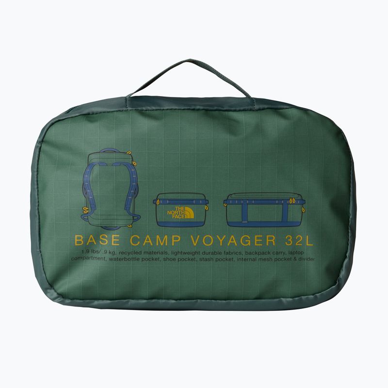 Borsa da viaggio The North Face Base Camp Voyager Duffel 32 l verde anatra/blu scuro 4