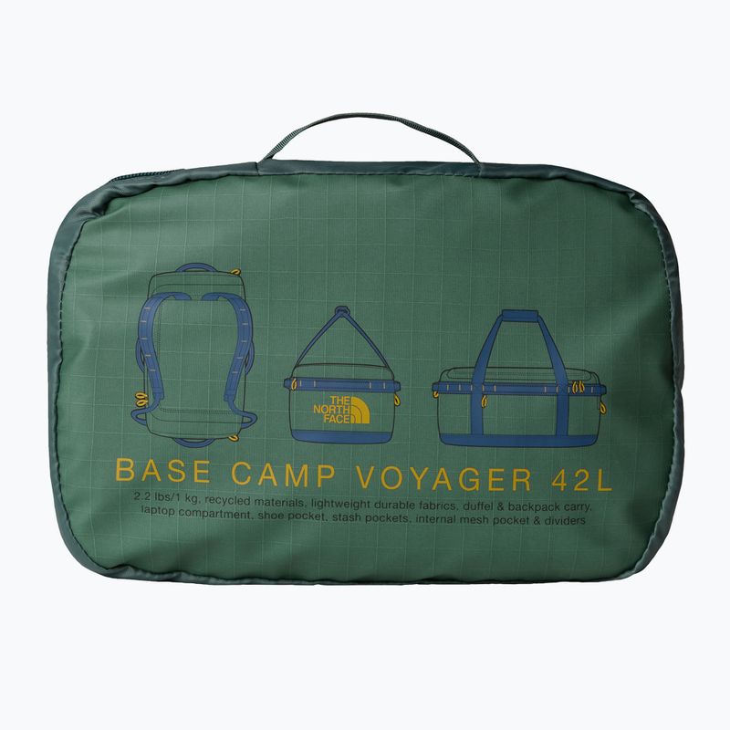 Borsa da viaggio The North Face Base Camp Voyager Duffel 42 l verde anatra/blu scuro 4