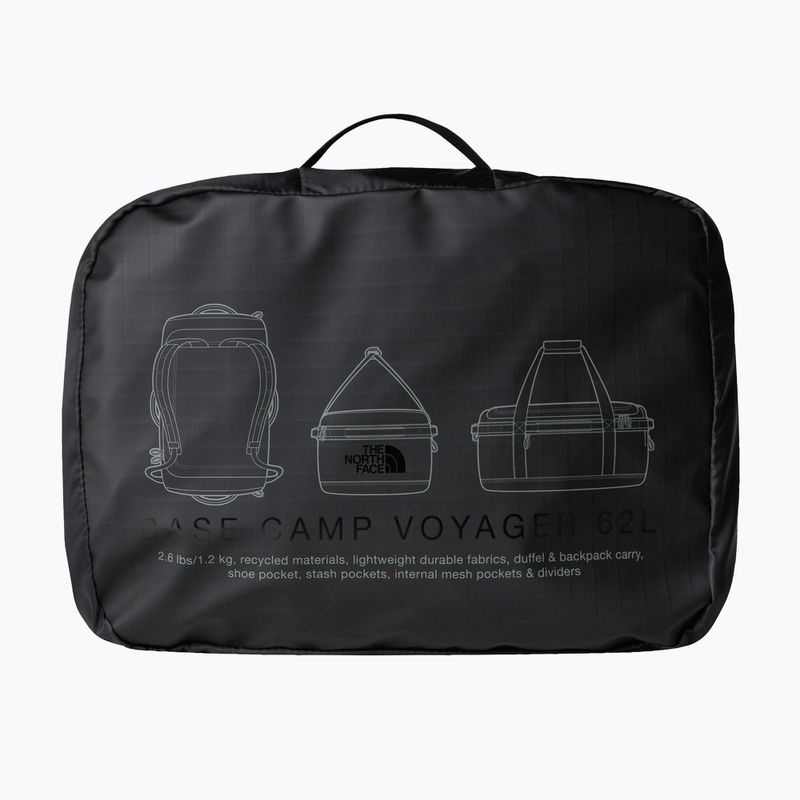 The North Face Base Camp Voyager Duffel 62 l tnf nero/grigio asfalto borsa da viaggio 4