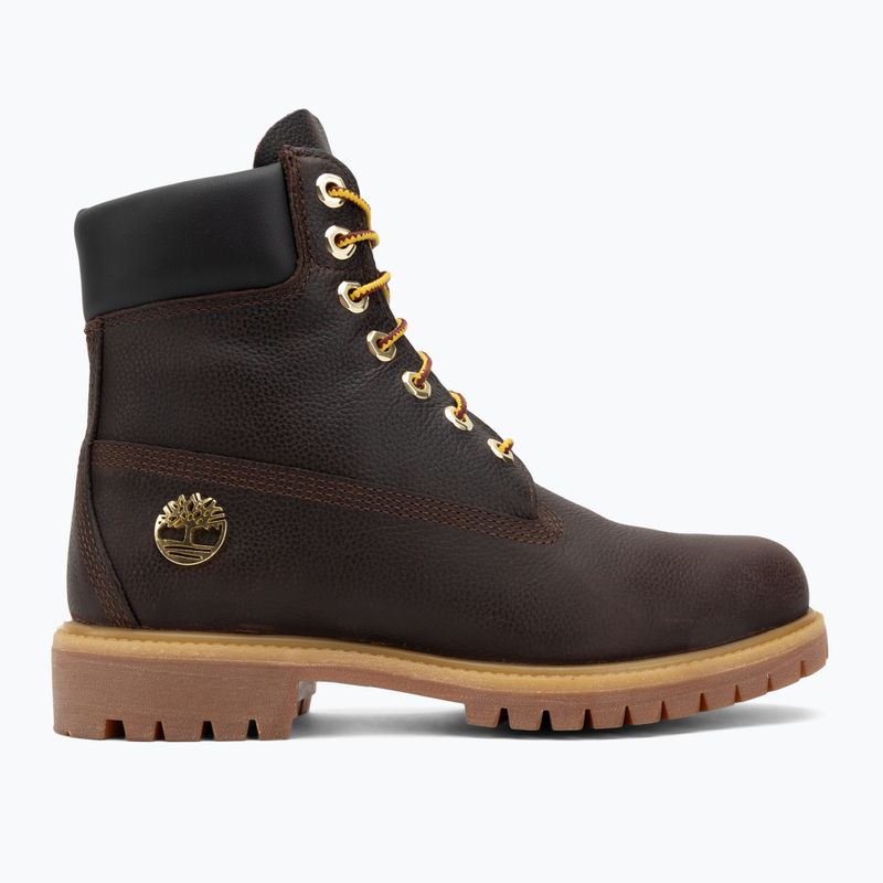 Scarpe da uomo Timberland Premium 6 Inch Lace Up Waterproof dark brown/full grain/black 2