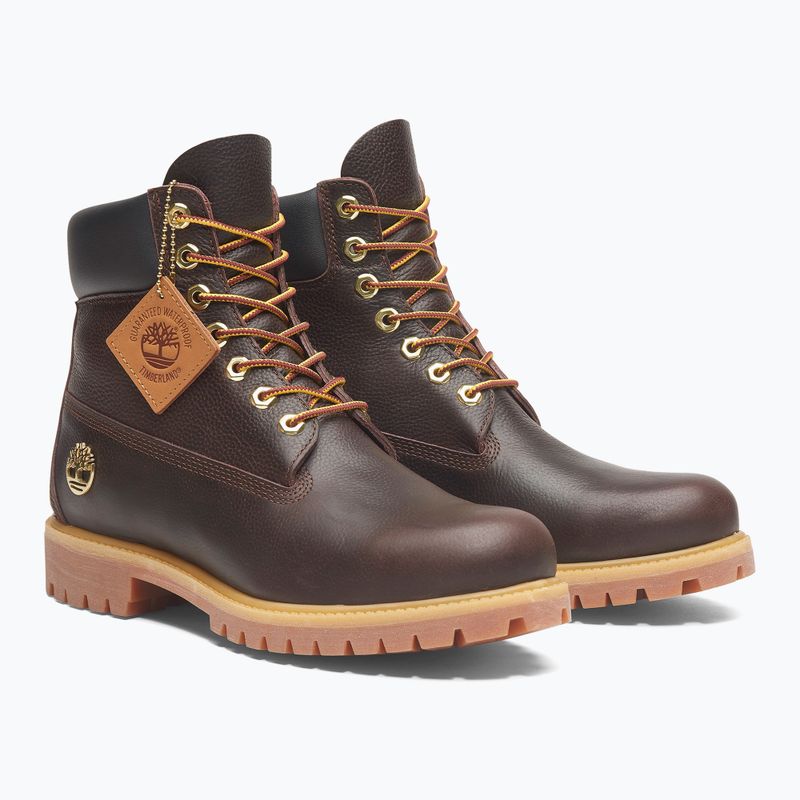 Scarpe da uomo Timberland Premium 6 Inch Lace Up Waterproof dark brown/full grain/black 11