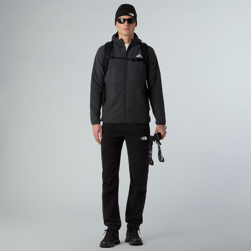 Felpa da uomo The North Face Glacier Heavyweight Full Zip HD asfalto grigio/nero 2