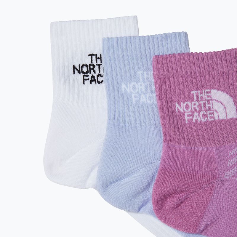 The North Face Multi Sport Cush Quarter Sock 3 paia tnf bianco/viola 2