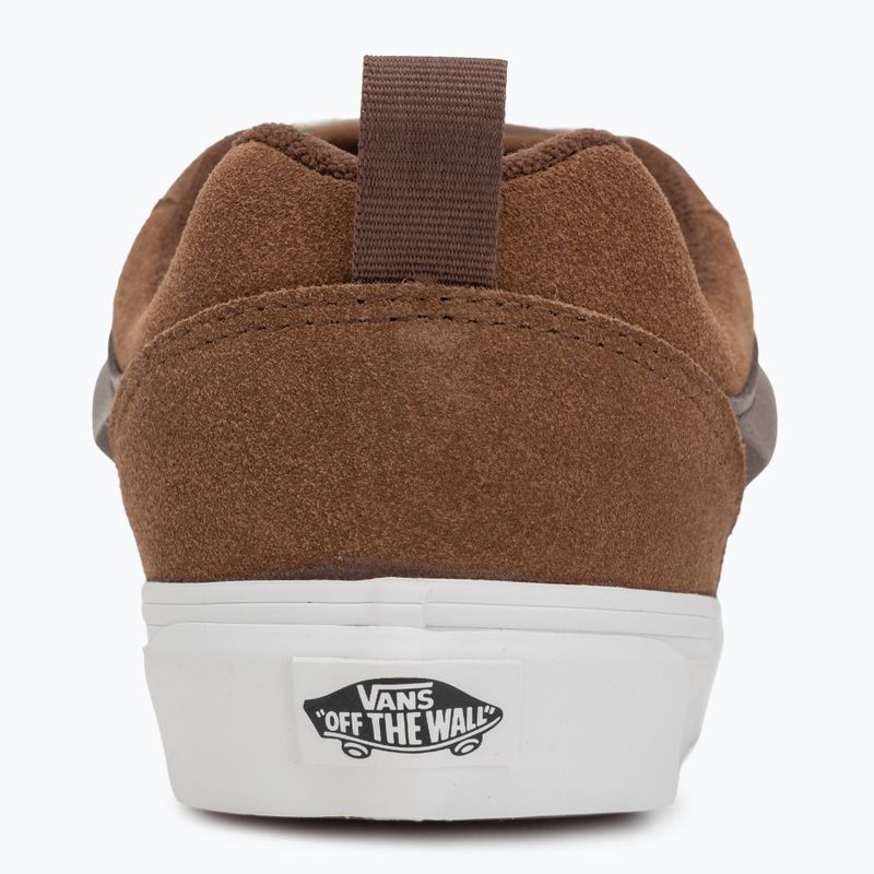 Scarpe Vans Knu Skool in pelle scamosciata marrone 6