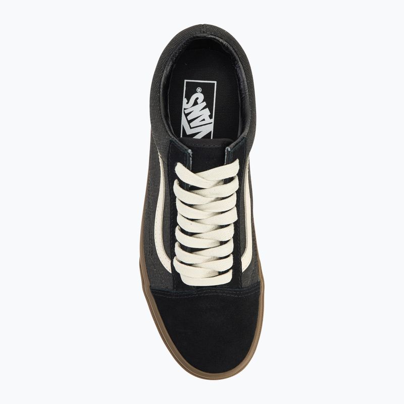 Scarpe Vans Old Skool in tela pesante nera 5
