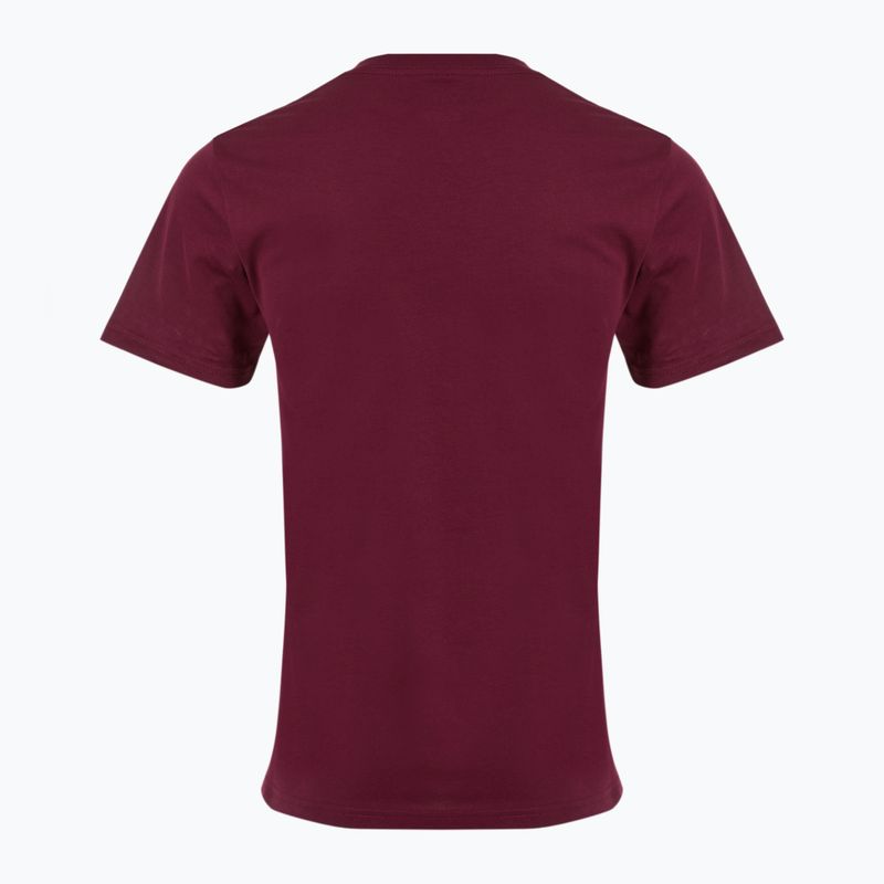 T-shirt da uomo Vans Mn Vans Classic bordeaux/senape piccante 2