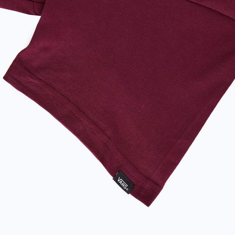 T-shirt da uomo Vans Mn Vans Classic bordeaux/senape piccante 3