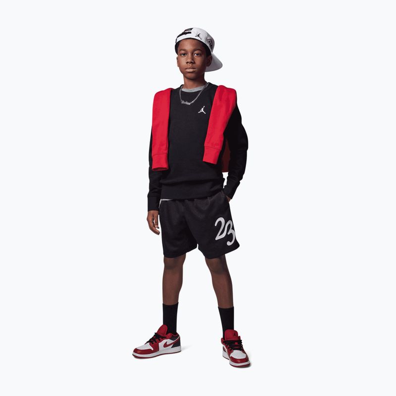 Felpa bambini Jordan JDB Brooklyn Fleece Essential Crew black 2