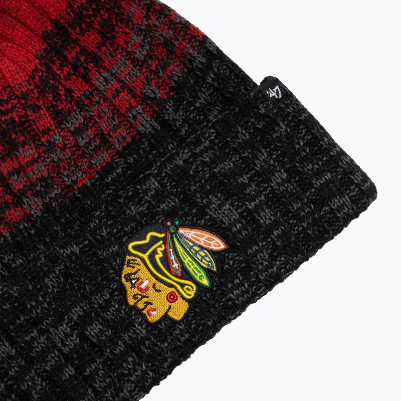 47 Marca NHL Chicago Blackhakws Cascade berretto invernale nero 3