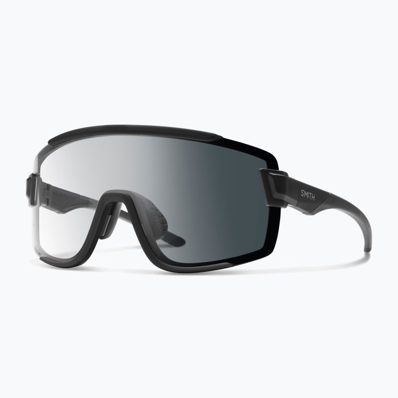Occhiali da sole Smith Wildcat nero opaco/fotocromatico da chiaro a grigio/chiaro