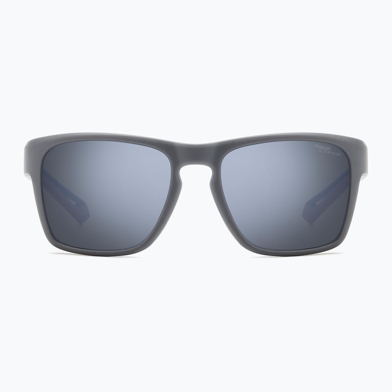 Occhiali da sole Polaroid PLD 7052/S da uomo grigio opaco/specchio d'argento polarizzati ad alto contrasto 3