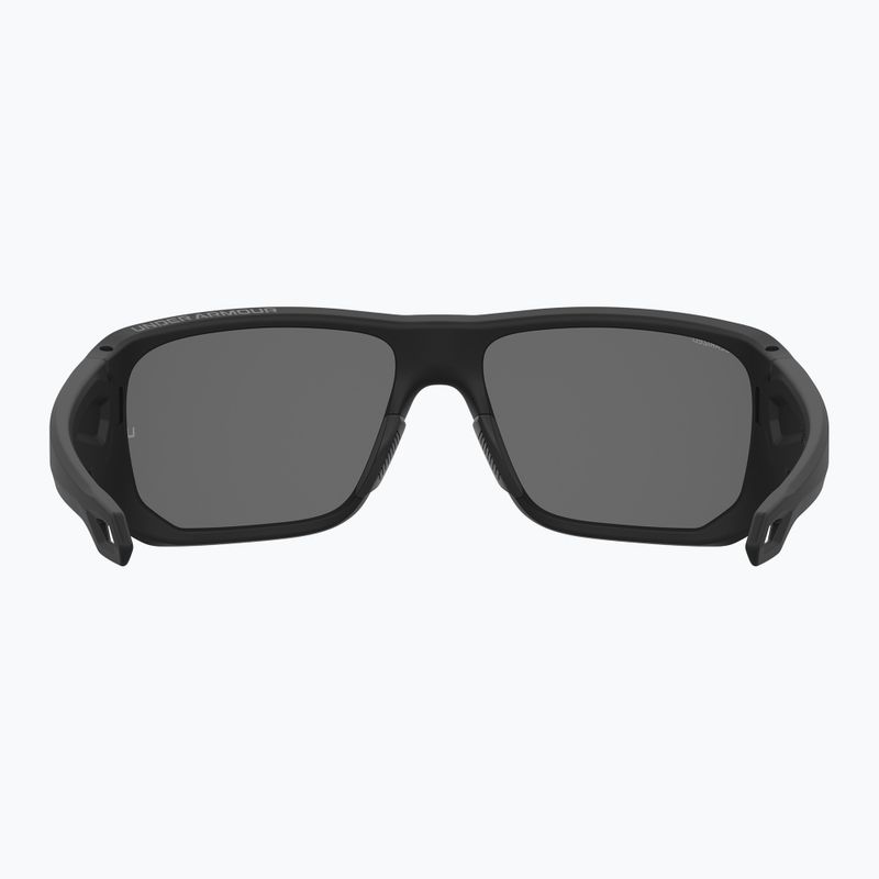 Occhiali da sole Under Armour Attack MD S3 nero opaco/grigio polarizzati oleofobici da uomo 4