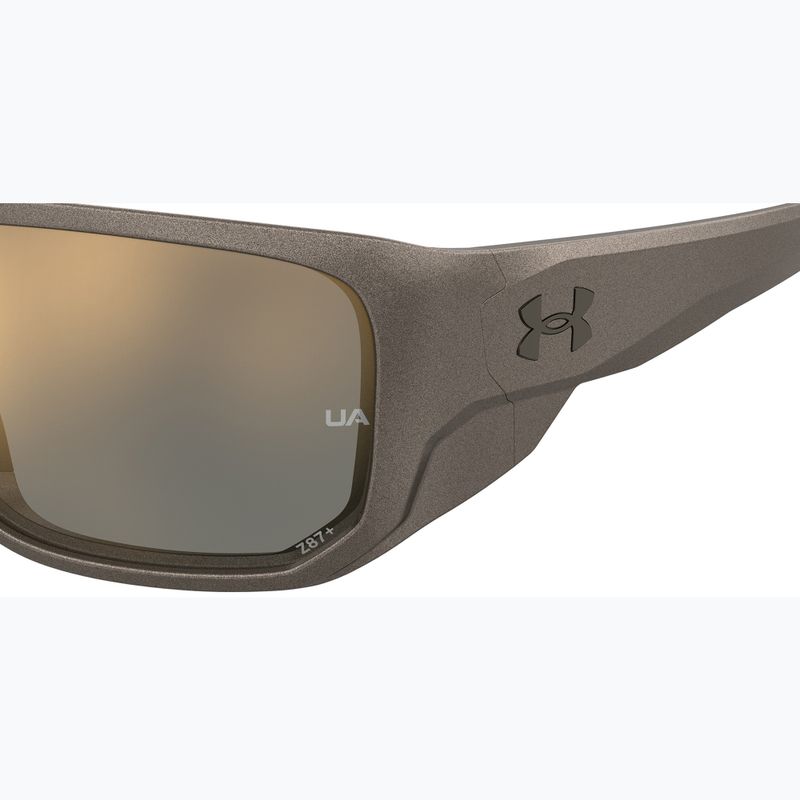 Occhiali da sole Under Armour Attack MD S3 Uomo brwn metlzed/gold mirror oleophobic 7